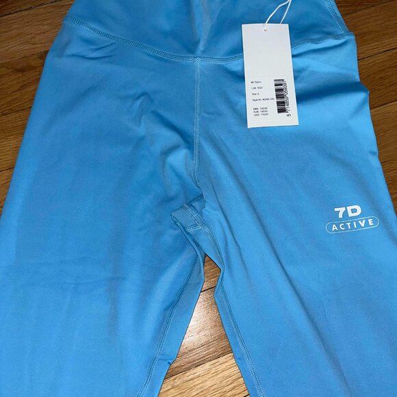 Blue 7 Days Active Signature Leggings (SMALL - Picture 8 of 9
